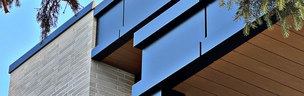 Black ACM and Tiger Brown WPC Elevate Lawrence Ave West North York Home